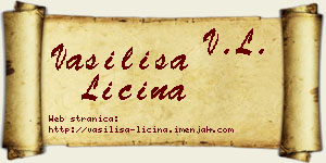 Vasilisa Ličina vizit kartica